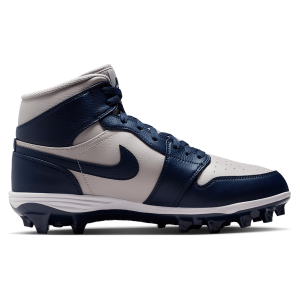 Jordan 1 Mid TD - Men's - College Navy/White/Wolf Grey