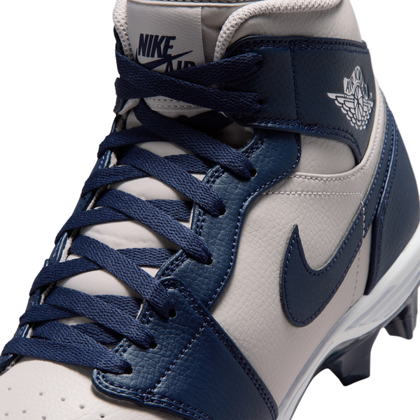 Jordan 1 Mid TD - Men's - College Navy/White/Wolf Grey - Image 7