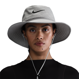 Nike DriFit Apex Bucket Wide Brim Hat - Adult - Black/Light Smoke Grey/Black