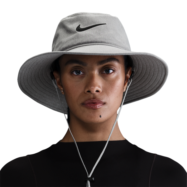 Nike DriFit Apex Bucket Wide Brim Hat - Adult - Black/Light Smoke Grey/Black
