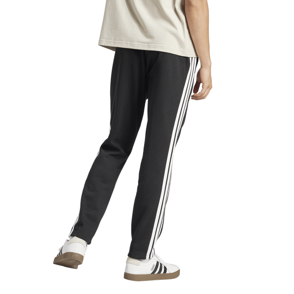 adidas Essentials 3-Stripes Fleece Open Hem Pants - Men's - Black/White - Image 2
