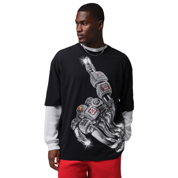 Jordan AJ8 1996 Oversized Short Sleeve T-Shirt - Men's - Black
