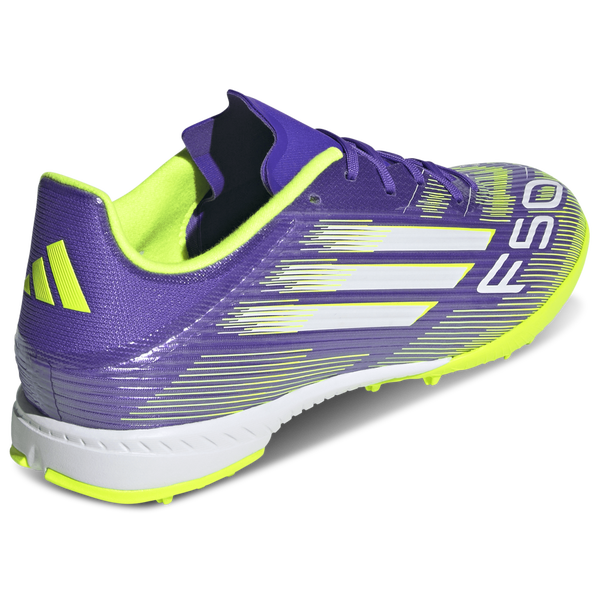 adidas F50 League Turf - Men's - Purple Rush/White - Image 3