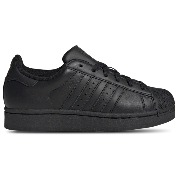adidas Originals Superstar II - Boys' Grade School - Black/Black/Black