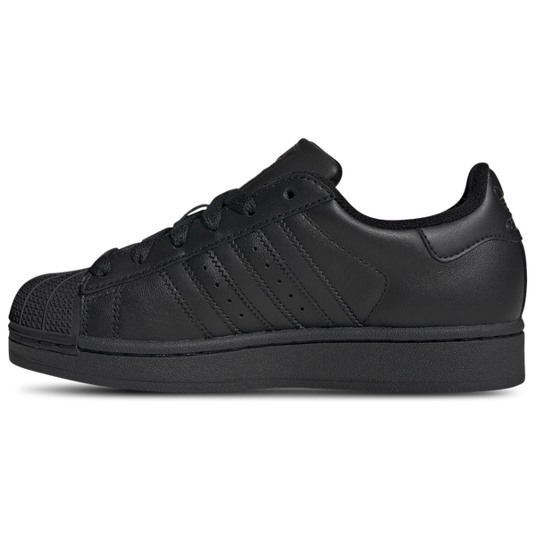 adidas Originals Superstar II - Boys' Grade School - Black/Black/Black - Image 2