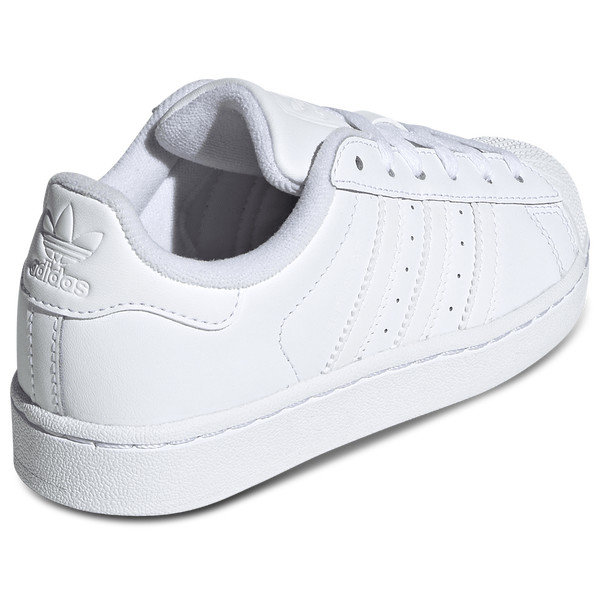 adidas Originals Superstar - Boys' Preschool - White/White - Image 3