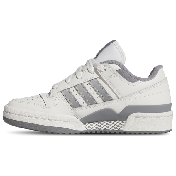 adidas Originals Forum Low - Boys' Grade School - Grey/Grey/Cloud White - Image 2