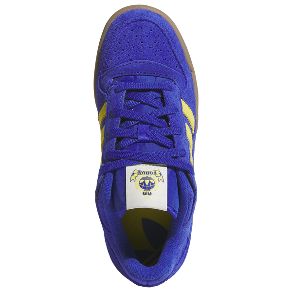 adidas Originals Forum Low - Boys' Grade School - Semi Lucid Blue/Gum/Yellow - Image 4