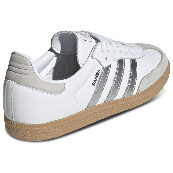 adidas Originals Samba OG - Women's - Silver/White - Image 3