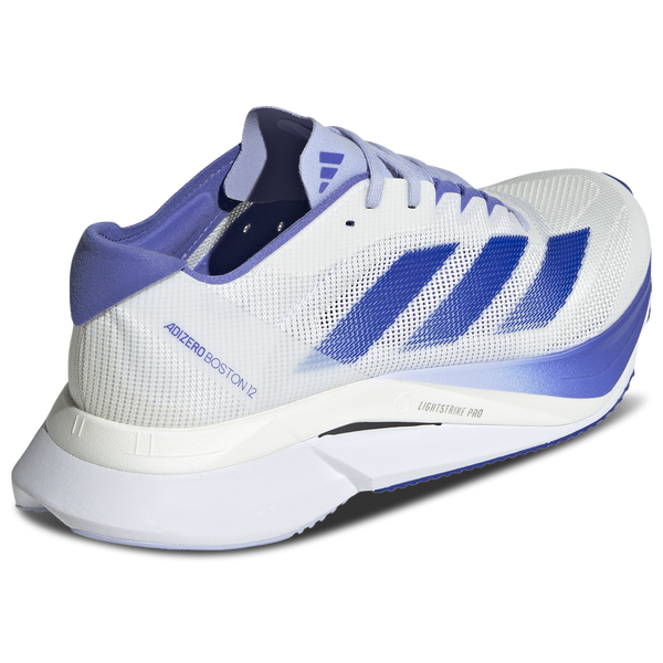 adidas adiZero Boston 12 - Women's - Cobalt Blue/Lucid Blue/White - Image 3
