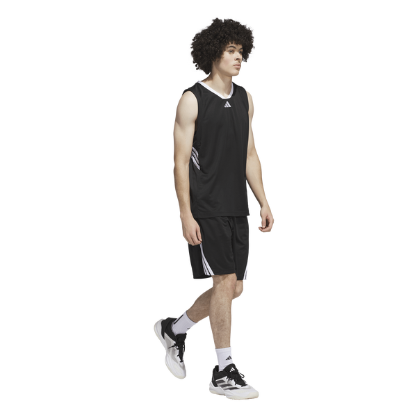 adidas Basketball Legends Tank Top - Men's - Black/White - Image 5