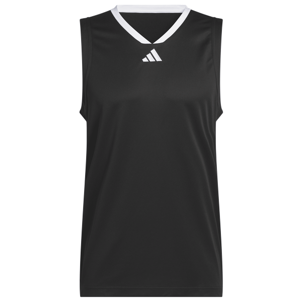 adidas Basketball Legends Tank Top - Men's - Black/White - Image 6