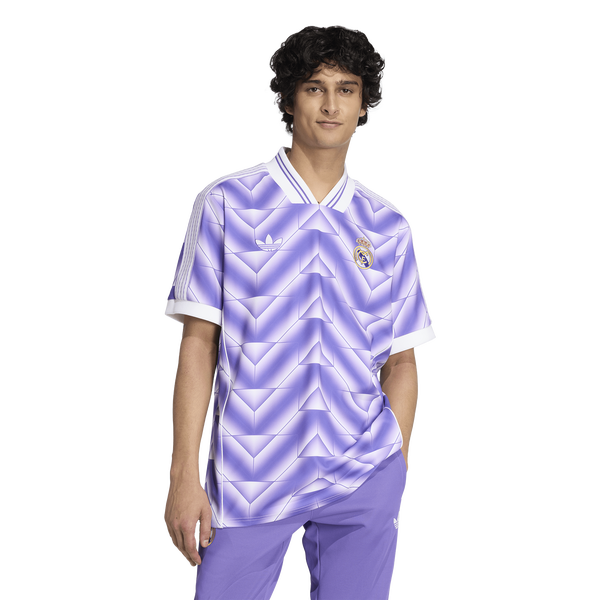adidas Real Madrid LF Jersey - Men's - Purple Rush/White