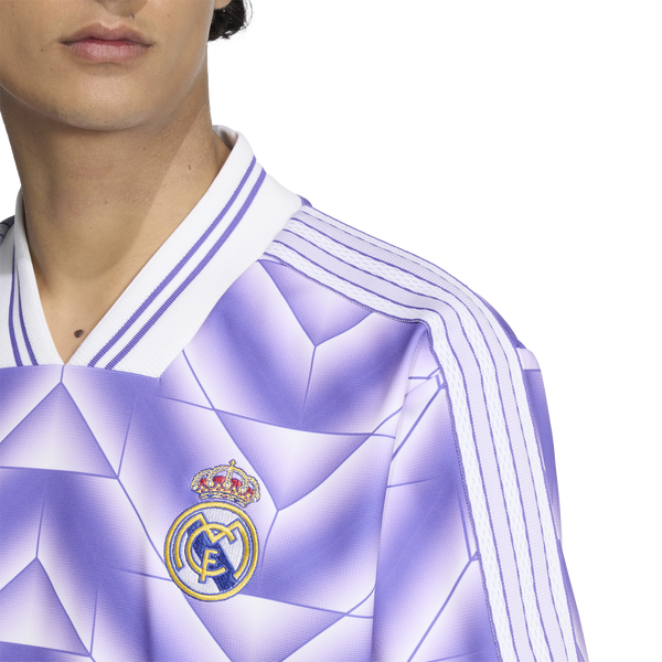 adidas Real Madrid LF Jersey - Men's - Purple Rush/White - Image 4