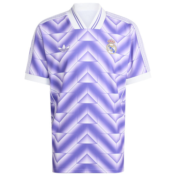 adidas Real Madrid LF Jersey - Men's - Purple Rush/White - Image 6