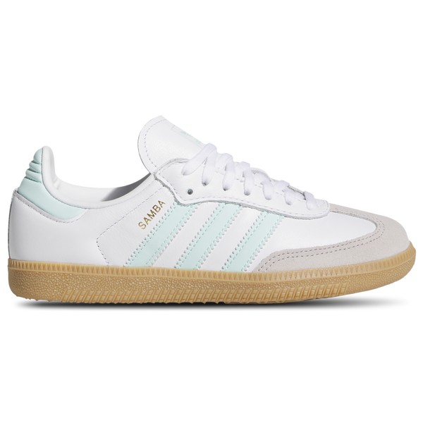 adidas Originals Samba - Boys' Grade School - Gum/Semi Flash Aqua/White