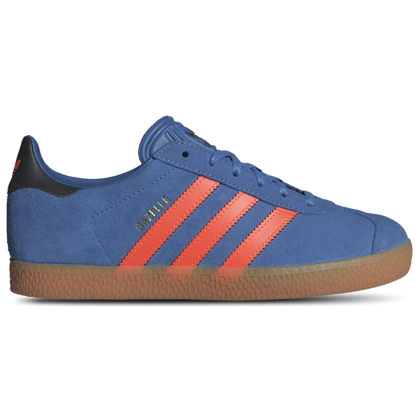 adidas Originals Gazelle - Boys' Grade School - Black/Solar Orange/Focus Blue