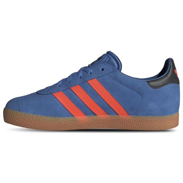 adidas Originals Gazelle - Boys' Grade School - Black/Solar Orange/Focus Blue - Image 2