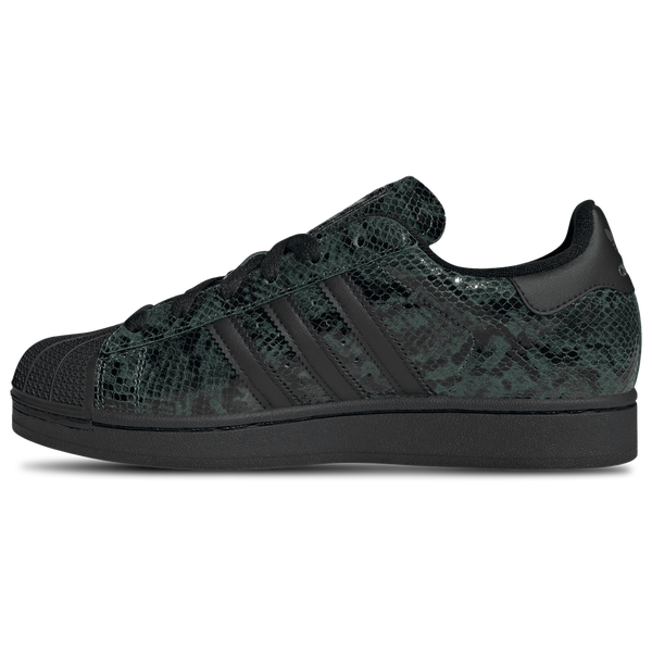 adidas Originals Superstar II - Women's - Core Black/Gold Metallic/Collegiate Green - Image 2