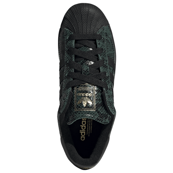 adidas Originals Superstar II - Women's - Core Black/Gold Metallic/Collegiate Green - Image 4