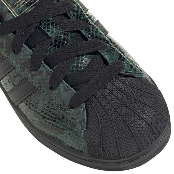 adidas Originals Superstar II - Women's - Core Black/Gold Metallic/Collegiate Green - Image 6