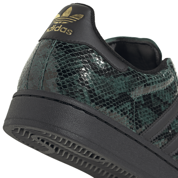 adidas Originals Superstar II - Women's - Core Black/Gold Metallic/Collegiate Green - Image 7