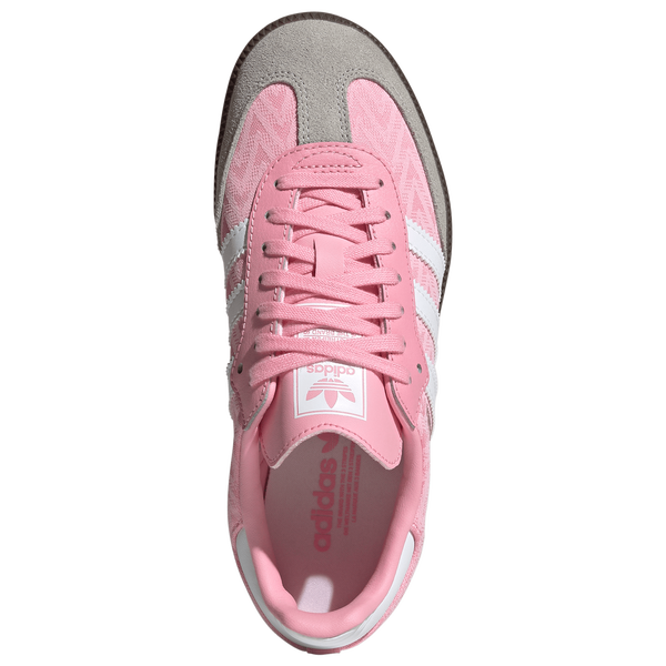 adidas Originals Samba - Girls' Grade School - Ftwr White/Light Pink/Gum - Image 4