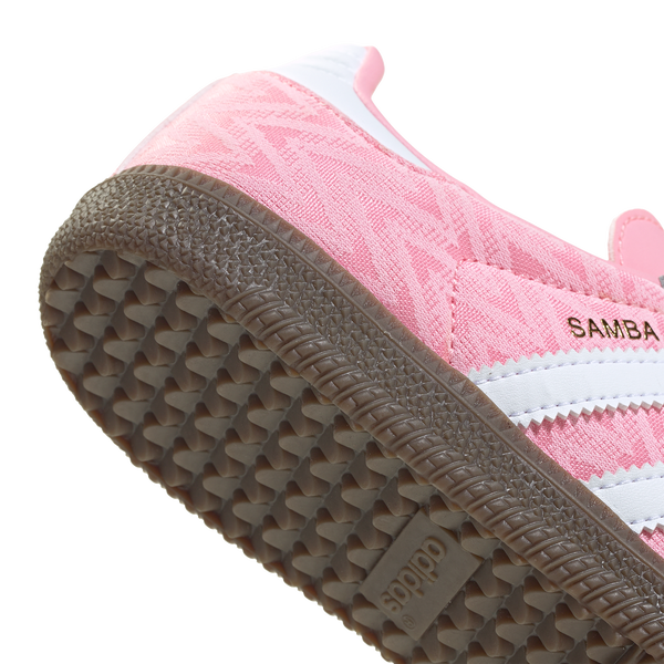 adidas Originals Samba - Girls' Grade School - Ftwr White/Light Pink/Gum - Image 6