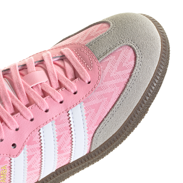 adidas Originals Samba - Girls' Grade School - Ftwr White/Light Pink/Gum - Image 7