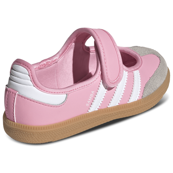 adidas Originals Samba Jane - Girls' Preschool - White/Light Pink/Gum - Image 3