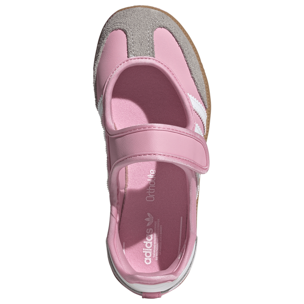 adidas Originals Samba Jane - Girls' Preschool - White/Light Pink/Gum - Image 4