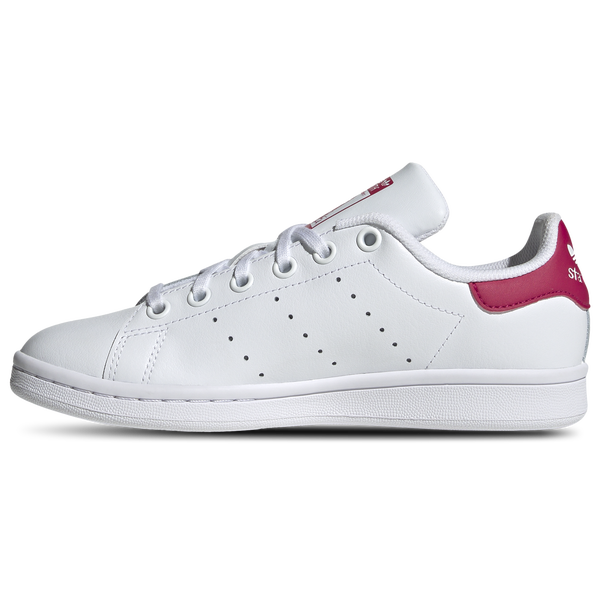 adidas Originals Stan Smith - Boys' Grade School - White/White/Bold Pink - Image 2