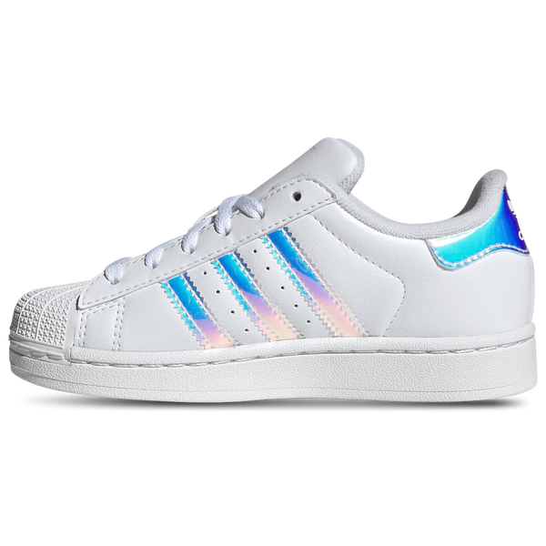adidas Originals Superstar II - Girls' Preschool - White/Multi - Image 2