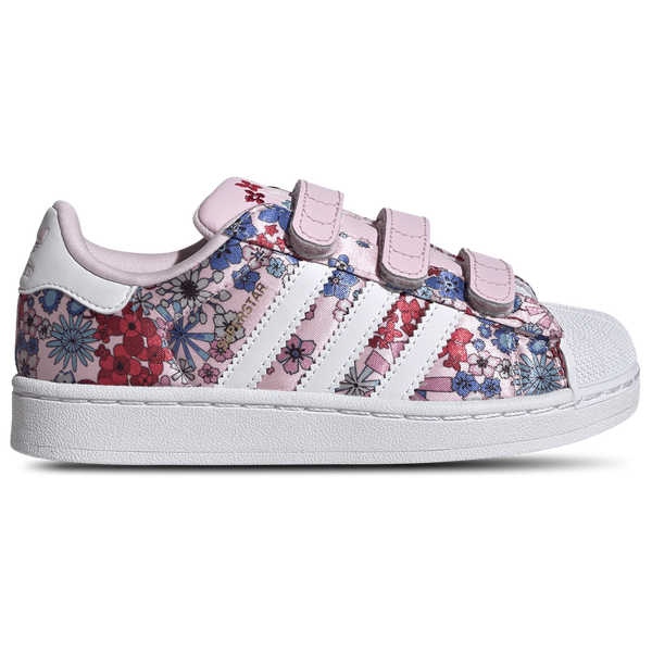 adidas Originals x Liberty London Superstar II Comfort - Boys' Preschool - Clear Pink/Ftwr White