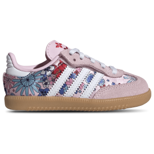 adidas Liberty London Samba OG - Girls' Toddler - Pink/Blue