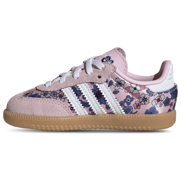 adidas Liberty London Samba OG - Girls' Toddler - Pink/Blue - Image 2