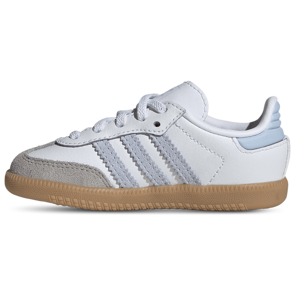 adidas Originals Samba - Boys' Toddler - White/Blue - Image 2