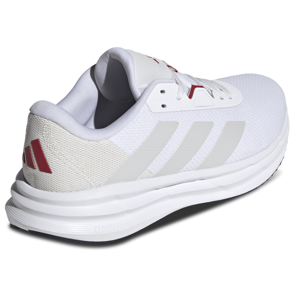 adidas Galaxy 7 - Men's - White/Grey One/Power Red - Image 3