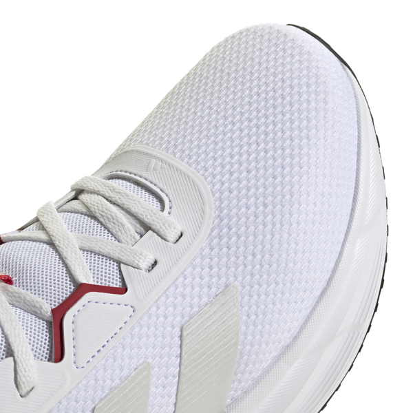 adidas Galaxy 7 - Men's - White/Grey One/Power Red - Image 7