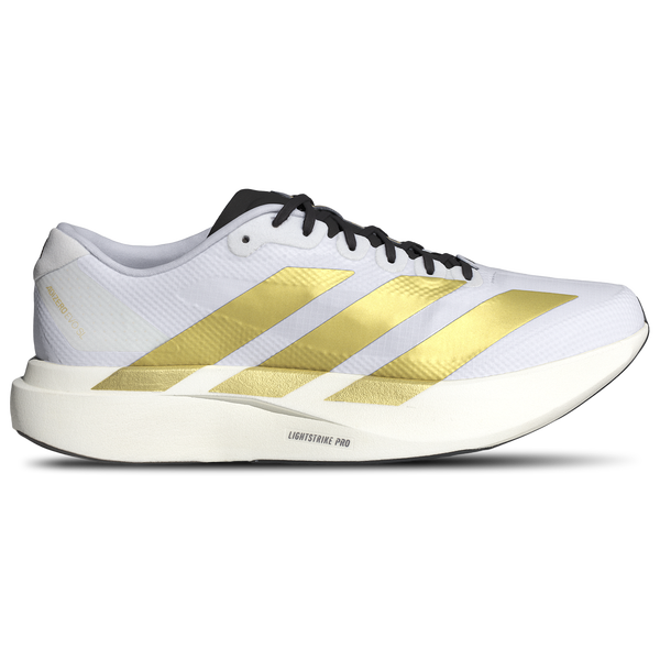 adidas Adizero Evo SL Woven - Men's - Footwear White/Core Black/Matte Gold