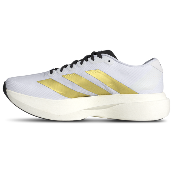 adidas Adizero Evo SL Woven - Men's - Footwear White/Core Black/Matte Gold - Image 2