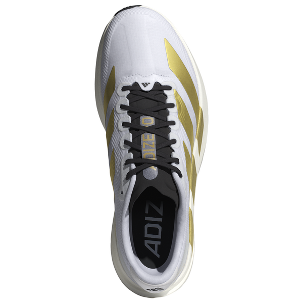 adidas Adizero Evo SL Woven - Men's - Footwear White/Core Black/Matte Gold - Image 4