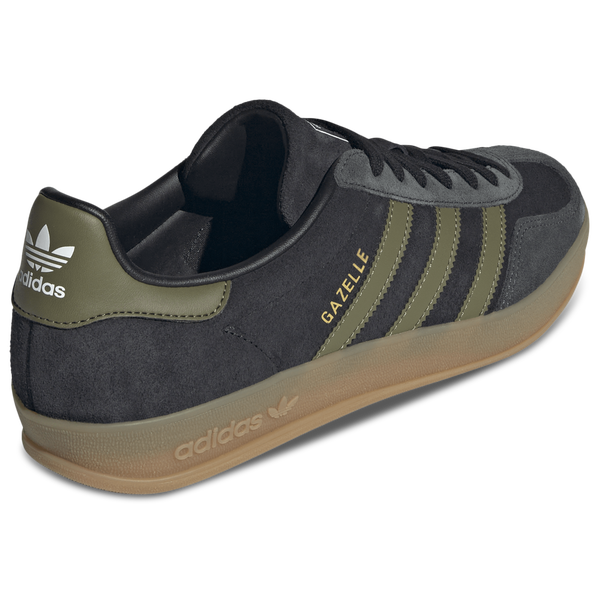adidas Originals Gazelle Indoor - Men's - Black/Focus Olive - Image 3