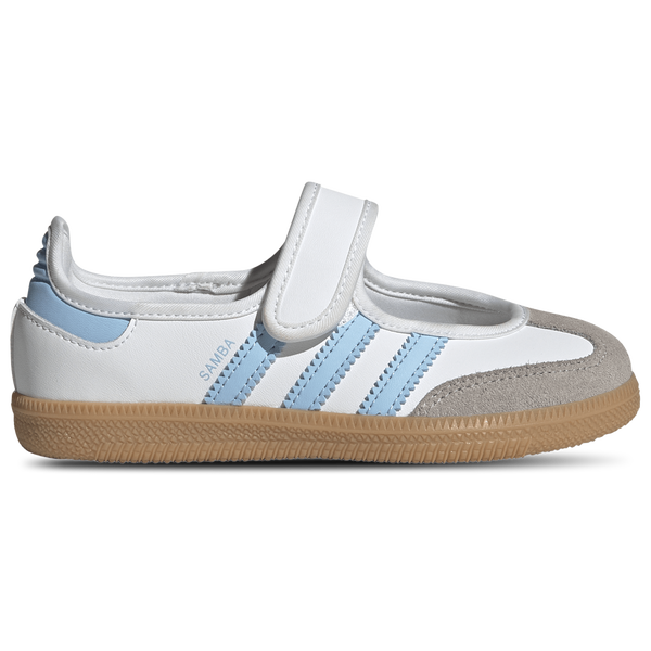 adidas Originals Samba Jane - Girls' Preschool - Ftwr White/Clear Sky