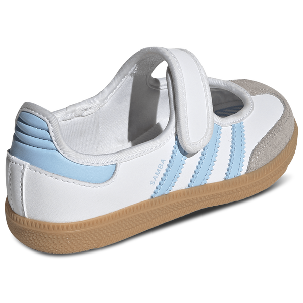 adidas Originals Samba Jane - Girls' Preschool - Ftwr White/Clear Sky - Image 3