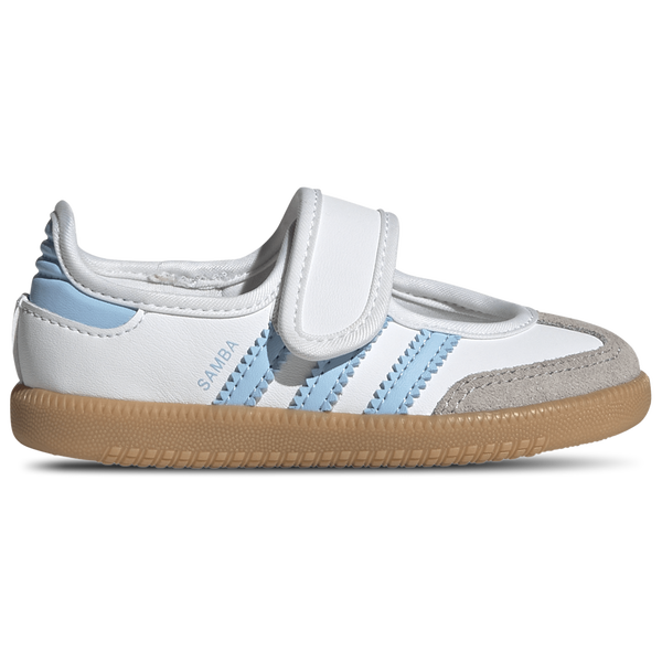 adidas Originals Samba Jane - Girls' Toddler - Ftwr White/Clear Sky