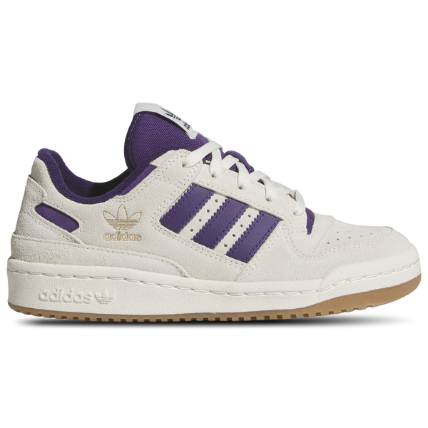 adidas Originals Forum Low - Boys' Grade School - Off White/Violet