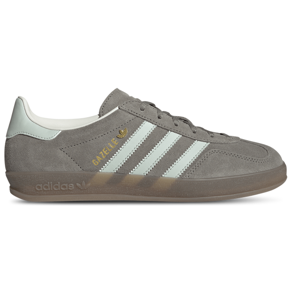 adidas Originals Gazelle Indoor - Women's - Linen Green/Silver Pebble/Gum