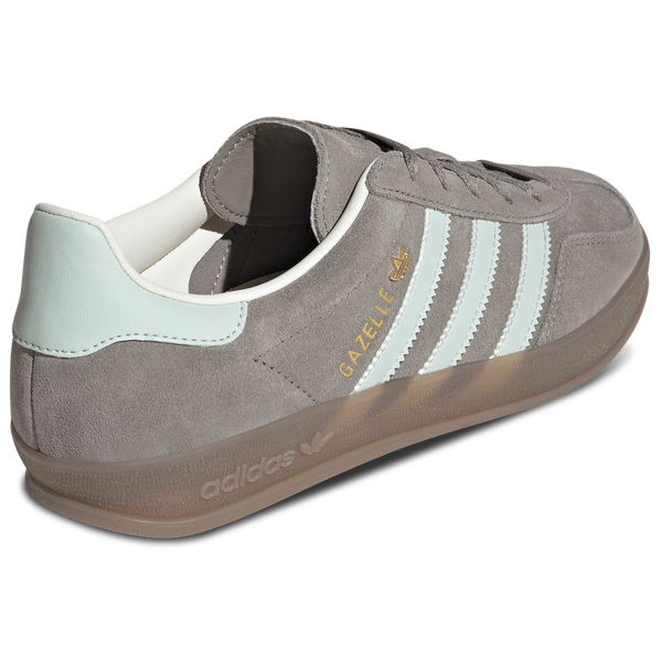 adidas Originals Gazelle Indoor - Women's - Linen Green/Silver Pebble/Gum - Image 3