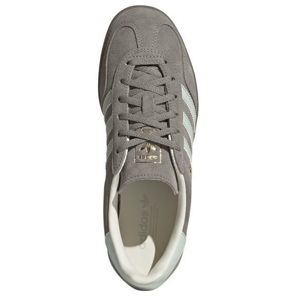 adidas Originals Gazelle Indoor - Women's - Linen Green/Silver Pebble/Gum - Image 4